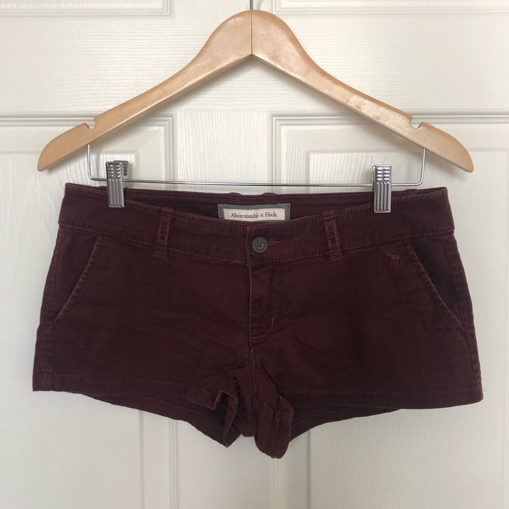 Abercrombie & Fitch Maroon Shorts Size: 4